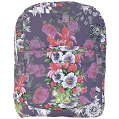 Purple Flowers Full Print Backpack by goljakoff