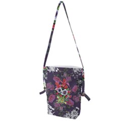 Purple Flowers Folding Shoulder Bag by goljakoff