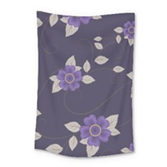 Purple Flowers Small Tapestry by goljakoff
