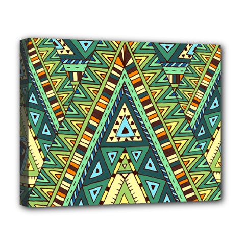 Native Ornament Deluxe Canvas 20  X 16  (stretched)