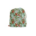 Tropical flowers Drawstring Pouch (Medium) View1