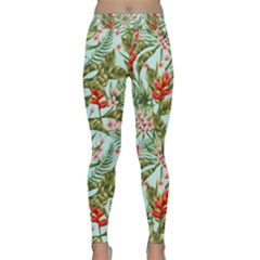 Tropical Flowers Classic Yoga Leggings by goljakoff