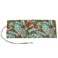 Tropical Flowers Roll Up Canvas Pencil Holder (s) by goljakoff