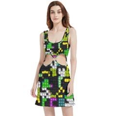 Drawn Squares                                                      Velvet Cutout Dress by LalyLauraFLM