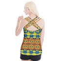 Tribal pattern                                                         Criss cross Back Tank Top View2