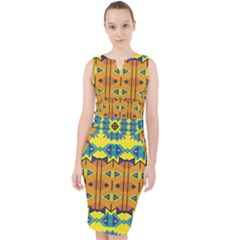 Tribal Pattern                                                            Midi Bodycon Dress by LalyLauraFLM