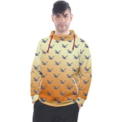 Blue Bird Of Happiness - Sunset Colourglide - By Larenard Men s Pullover Hoodie by LaRenard