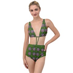 Star Over The Healthy Sacred Nature Ornate And Green Tied Up Two Piece Swimsuit by pepitasart