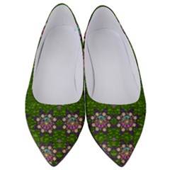 Star Over The Healthy Sacred Nature Ornate And Green Women s Low Heels by pepitasart