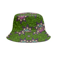 Star Over The Healthy Sacred Nature Ornate And Green Bucket Hat by pepitasart