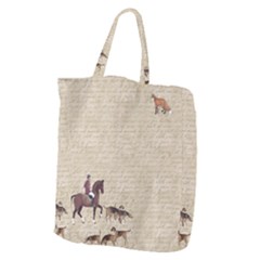 Foxhunt Horse And Hound Giant Grocery Tote by Abe731