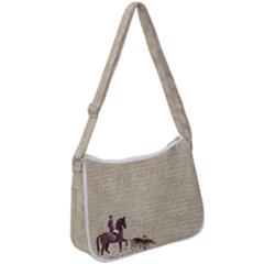 Foxhunt Horse And Hound Zip Up Shoulder Bag by Abe731