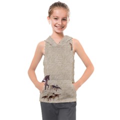 Foxhunt Horse And Hound Kids  Sleeveless Hoodie by Abe731