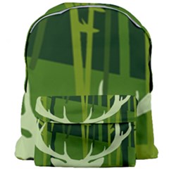 Forest Deer Tree Green Nature Giant Full Print Backpack by HermanTelo