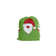 Santa Claus Hat Christmas Drawstring Pouch (xs)