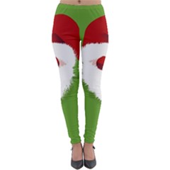 Santa Claus Hat Christmas Lightweight Velour Leggings by Mariart
