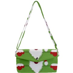 Santa Claus Hat Christmas Removable Strap Clutch Bag by Mariart