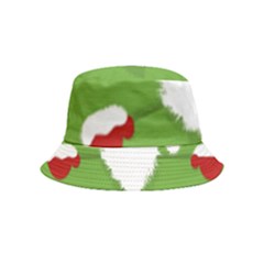 Santa Claus Hat Christmas Inside Out Bucket Hat (kids) by Mariart