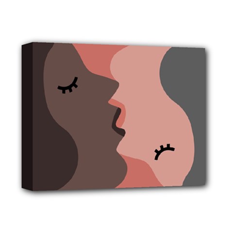 Illustrations Of Love And Kissing Women Deluxe Canvas 14  X 11  (stretched)