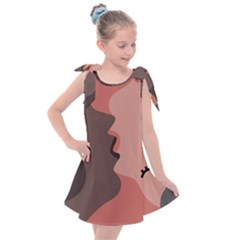 Illustrations Of Love And Kissing Women Kids  Tie Up Tunic Dress by Alisyart