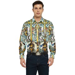 The Illustrated Alphabet - I - by LaRenard Men s Long Sleeve Pocket Shirt 