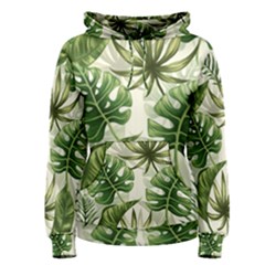 Green Leaves Women s Pullover Hoodie by goljakoff