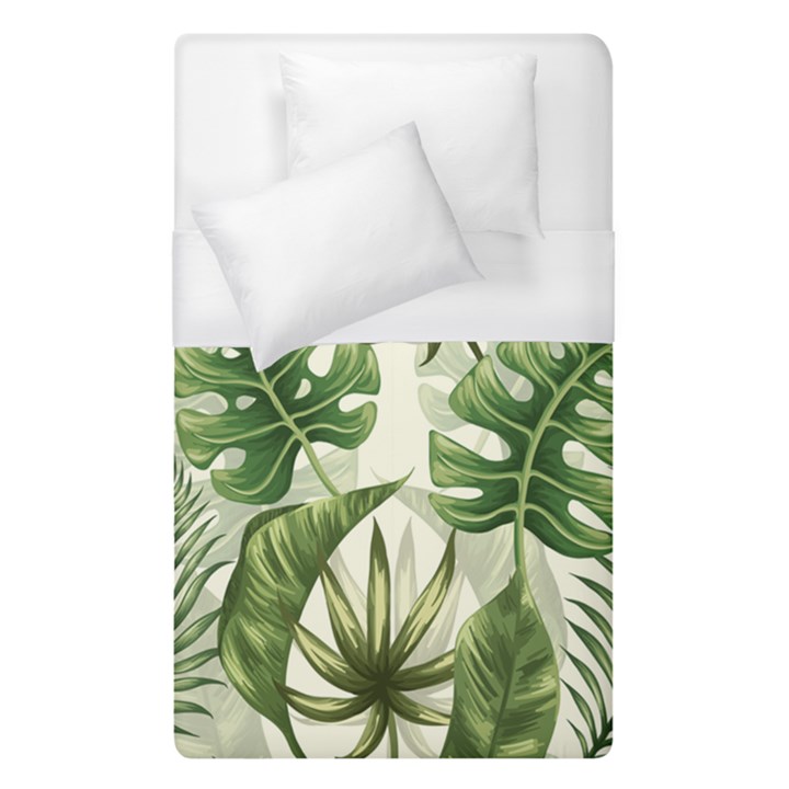 Green leaves Duvet Cover (Single Size)