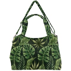 Green Leaves Double Compartment Shoulder Bag by goljakoff