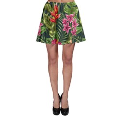 Tropical Flowers Skater Skirt by goljakoff