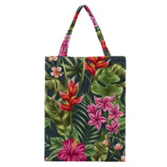 Tropical Flowers Classic Tote Bag by goljakoff