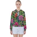 Tropical flowers Women s Tie Up Sweat View1