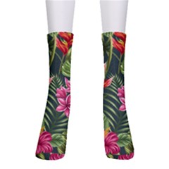 Tropical Flowers Men s Crew Socks by goljakoff