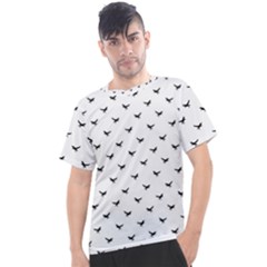 Birds Flying Motif Silhouette Print Pattern Men s Sport Top by dflcprintsclothing