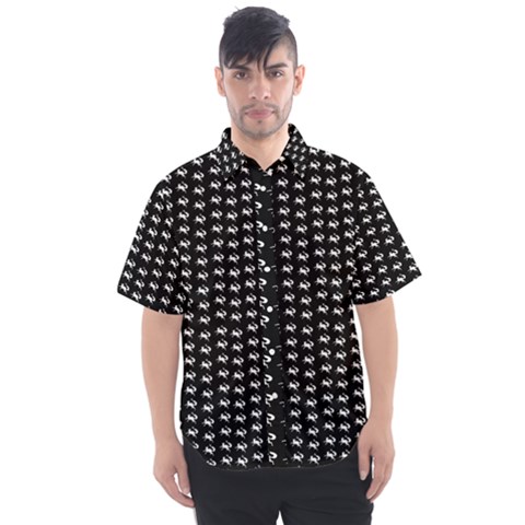 Fox And Sparrow - Pattern - By Larenard Men s Short Sleeve Shirt by LaRenard