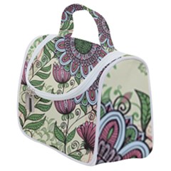 Flower Mandala Satchel Handbag by goljakoff