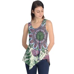 Flower Mandala Sleeveless Tunic by goljakoff