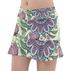 Flower Mandala Tennis Skorts by goljakoff