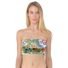 Peacock Pattern Bandeau Top by goljakoff