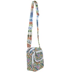 Peacock Pattern Shoulder Strap Belt Bag by goljakoff