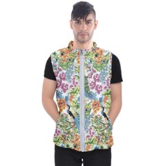 Peacock Pattern Men s Puffer Vest by goljakoff