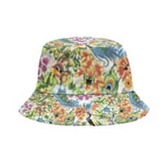 Peacock Pattern Inside Out Bucket Hat by goljakoff