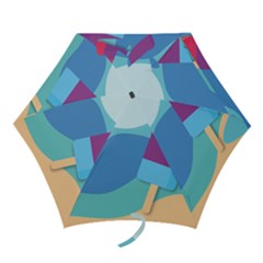 Ice Summer Beach Sea Dessert Mini Folding Umbrellas by HermanTelo