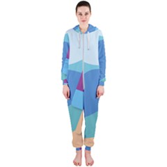 Ice Summer Beach Sea Dessert Hooded Jumpsuit (ladies)  by HermanTelo