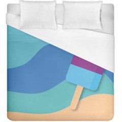 Ice Summer Beach Sea Dessert Duvet Cover (king Size) by HermanTelo