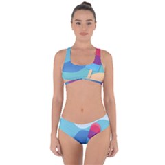 Ice Summer Beach Sea Dessert Criss Cross Bikini Set by HermanTelo