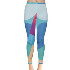 Ice Summer Beach Sea Dessert Inside Out Leggings