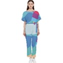 Ice Summer Beach Sea Dessert Batwing Lightweight Jumpsuit View1