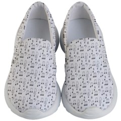 Music Notes Wallpaper Kids Lightweight Slip Ons by Mariart