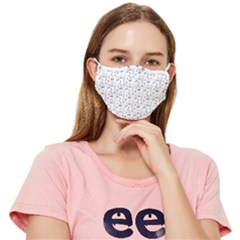Music Notes Wallpaper Fitted Cloth Face Mask (adult)