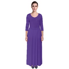 Spanish Violet - Quarter Sleeve Maxi Dress